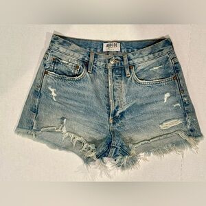 AGOLDE Parker vintage raw hem denim shorts